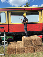 Moritz Hilscher grundiert die S-Bahn